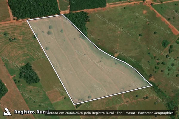 Imagem de satélite de Estância Santa Rita de Cássia II - Parcela 1 em Pedranópolis - SP