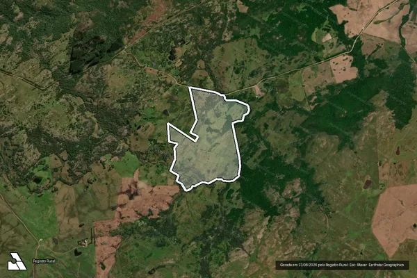 Imagem de satélite de Fazenda do Pinheirinho - Parcela 1 em São Sepé - RS