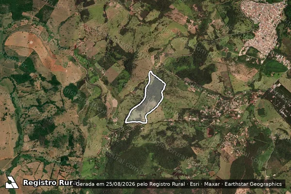 Imagem de satélite de "Toca" - Parcela 1 em Itaúna - MG
