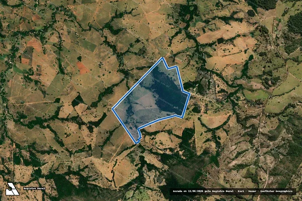 Imagem de satélite de Fazenda Santa Rosa e Valença - Parte 1 em Guaraíta - GO