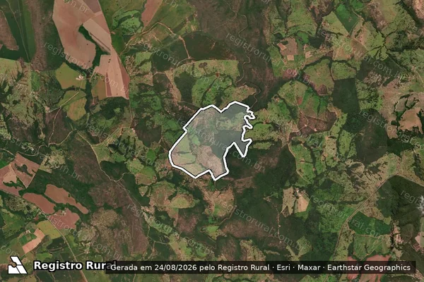 Imagem de satélite de FAZENDA CACHOEIRA - Parcela 1 em Ipameri - GO