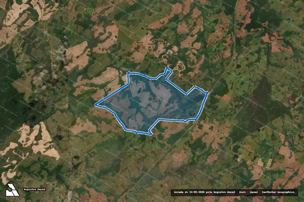 Imagem de satélite de FAZENDA DA RUSGA em Campo Belo do Sul - SC