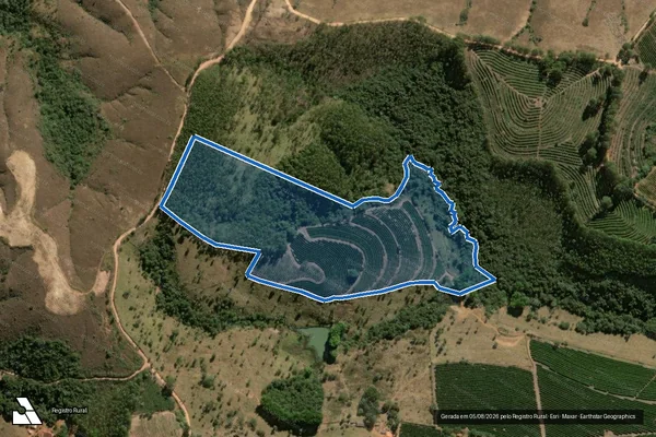 Imagem de satélite de Fazenda Água Limpa - Parcela 1 em Campos Altos - MG