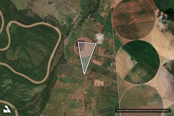 Imagem de satélite de Lote 05 - Projeto de Assentamento Barreiro do Cedro - Parte 1 em João Pinheiro - MG