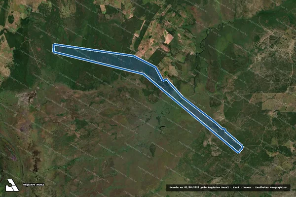 Imagem de satélite de FAZENDA RECANTO DAS AVES - Parcela 1 em Poconé - MT