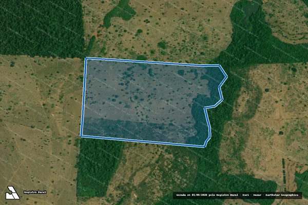 Imagem de satélite de FAZENDA JUQUIRAPUA - Parte 1 em Tucuruí - PA