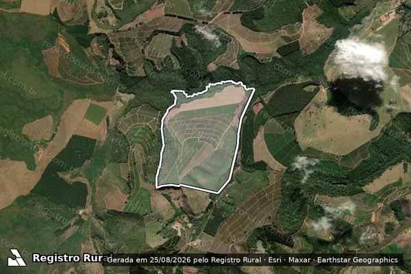 Imagem de satélite de FAZENDA CANAÃ - Gleba 02 em Água Boa - MG