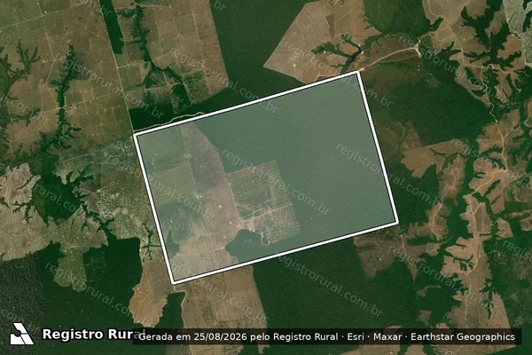 Imagem de satélite de Fazenda Canaã