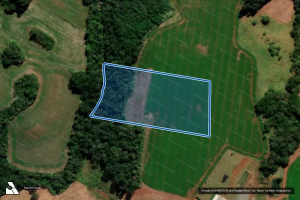 Imagem de satélite de Imóvel Rural Lote n°23-B - Única em Mangueirinha - PR