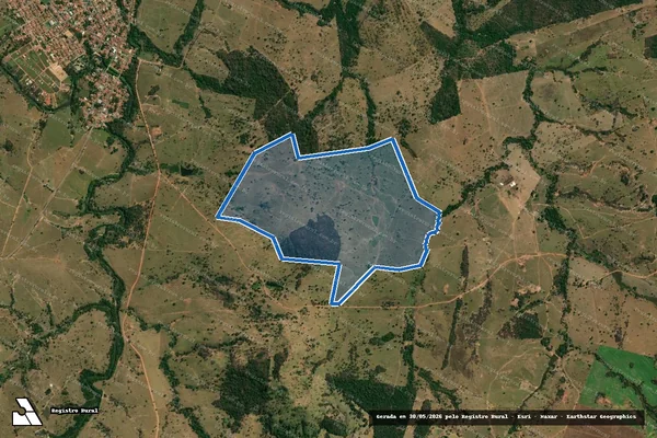 Imagem de satélite de FAZENDA SAO DOMINGOS ?FAZENDA MELO? - Parte 1 em Aurilândia - GO