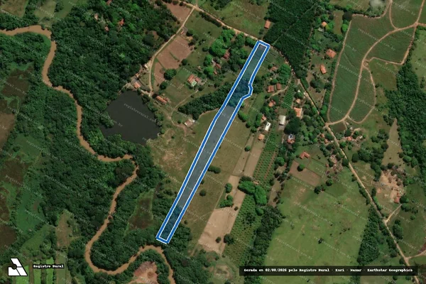Imagem de satélite de GLEBA E Sitio Bom Retiro  - PARCELA 05 em Jaguariúna - SP