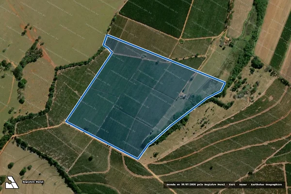 Imagem de satélite de Fazenda Mutuca - Parte 1 em Piumhi - MG