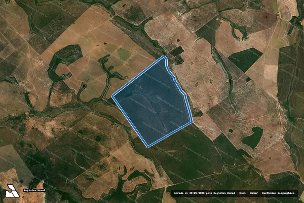 Imagem de satélite de FAZENDA PADRE CÍCERO ROMÃO DR - Parte 01 em Alto Garças - MT