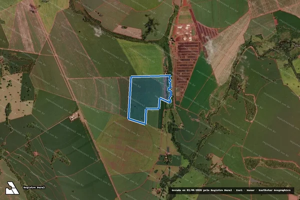Imagem de satélite de FAZENDA SANTO INÁCIO ou BOA VISTA - Gleba 01 em Campo Florido - MG