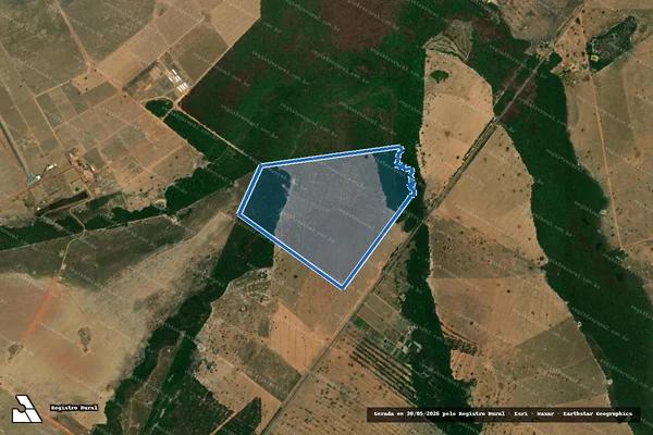 Imagem de satélite de FAZENDA DOIS IRMÃOS - Parte 1 em Barra do Garças - MT