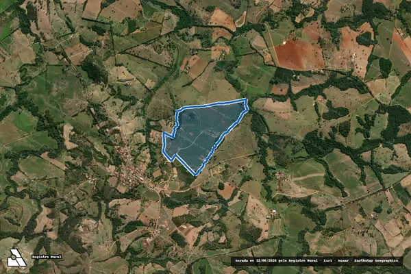 Imagem de satélite de Agropecuária Santa Marina - GLEBA A em São José da Barra - MG