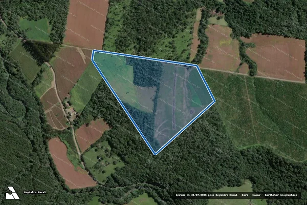 Imagem de satélite de SITIO RIO DO OURO / Parte 1 em Rio do Campo - SC