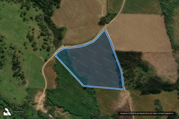 Imagem de satélite de SITIO SÃO THOME - Parte 1 em Prudentópolis - PR