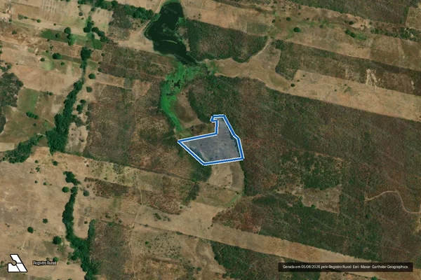 Imagem de satélite de SÍTIO TANQUE ? LOTE 3743 - Parte 1 em Jaguaribe - CE