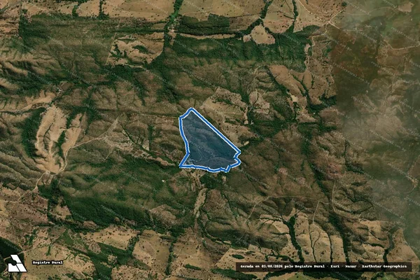 Imagem de satélite de FAZENDA BONFIM - Gleba 01 em Jaraguá - GO