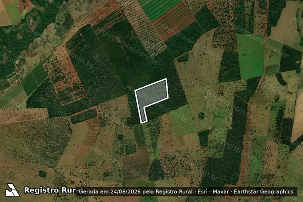 Imagem de satélite de Estância Primavera - Área 01C - Estância Primavera - Área 01C em Terenos - MS
