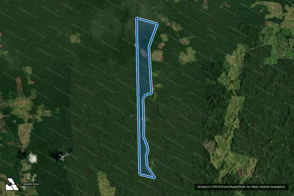 Imagem de satélite de Lote 94 Parte A - Seringal Tocantins II - Colônia Apolo II - Parte 1 em Tarauacá - AC