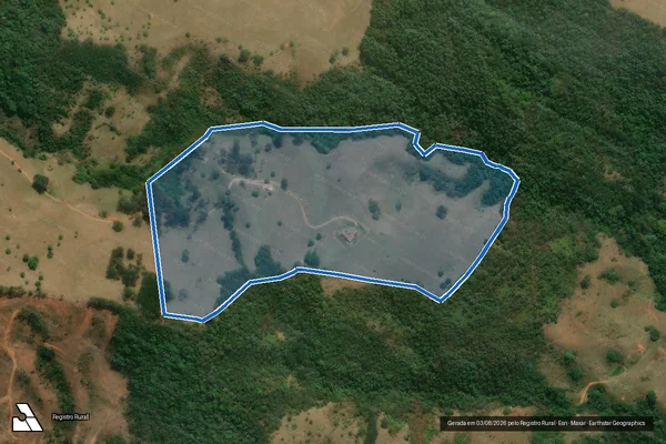 Imagem de satélite de Sitio Serra dos Rodrigues  - Parcela 1 em Cambuí - MG