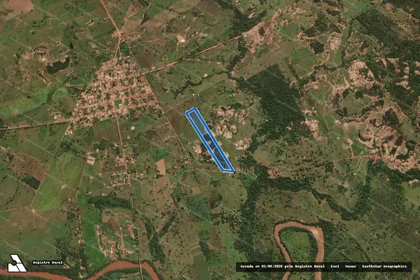 Imagem de satélite de Sítio Cabeceira Bonita - 01 em São José do Povo - MT