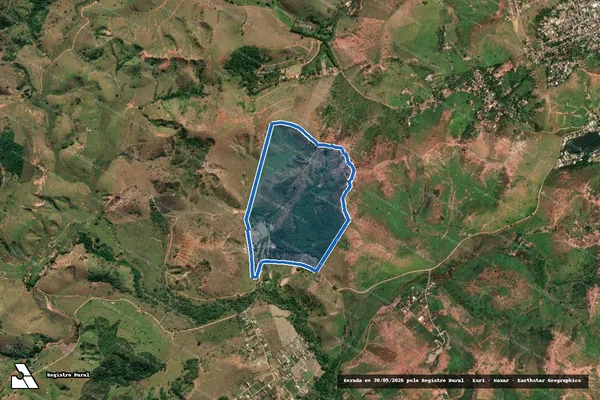 Imagem de satélite de FAZENDA BASILEIA -  FAZENDA BASILEIA GLEBA 02 em Governador Valadares - MG