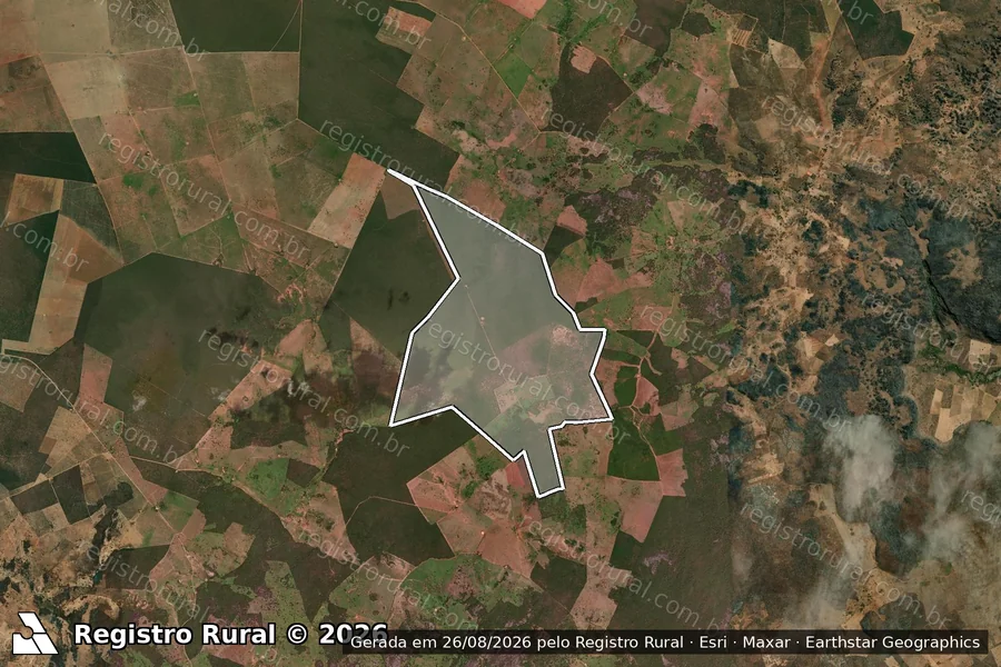 Imagem aérea do item B