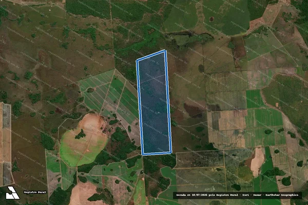 Imagem de satélite de Lote 08, do Lotº Pium Rio do Coco, 6ª Etapa - Parcela 1 em Pium - TO
