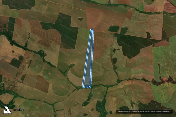 Imagem de satélite de Fazenda Retirinho - parcela 8 em Bandeirantes - MS