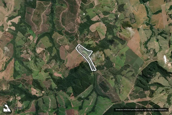 Imagem de satélite de ESTÂNCIA RANCHO DO VALE - Parcela 1 em Tomazina - PR