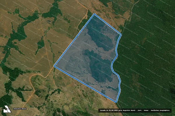 Imagem de satélite de LOTE 04-GLEBA 22-GLEBA CASTRO ALVES-SETOR ESPIGAO DO OESTE / Gleba A em Espigão D'Oeste - RO