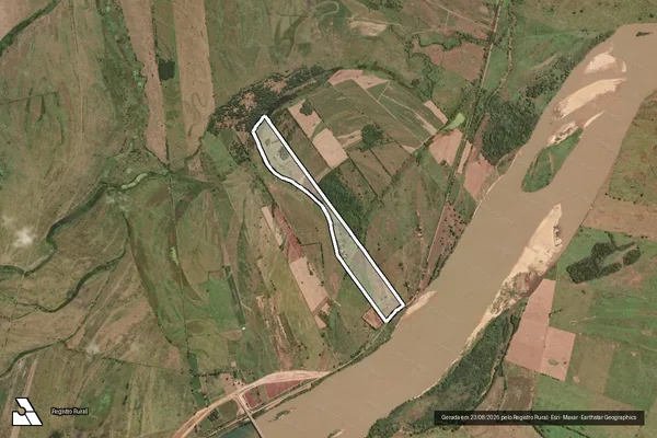 Imagem de satélite de FAZENDA SANTA MARIA - PARCELA A em São Francisco de Itabapoana - RJ