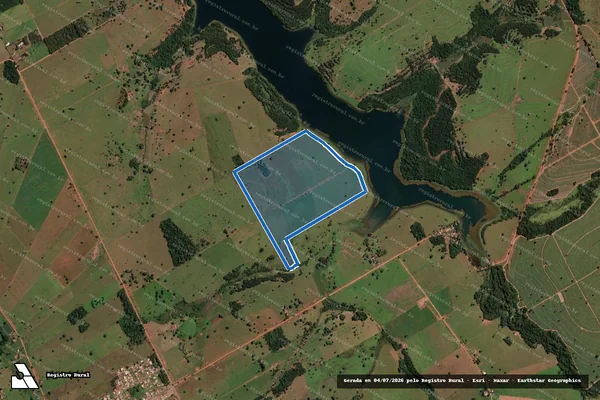 Imagem de satélite de SITIO BETEL - Gleba B em Santa Clara d'Oeste - SP