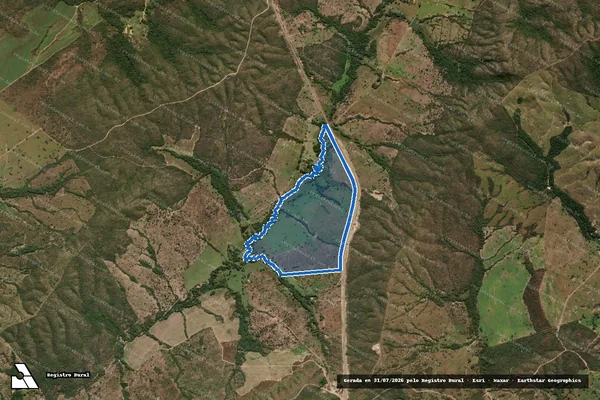Imagem de satélite de Fazenda Muquem - Gleba A em Pirenópolis - GO