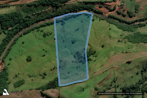 Imagem de satélite de LOTE RURAL N° 29 - Única em São Lourenço do Oeste - SC