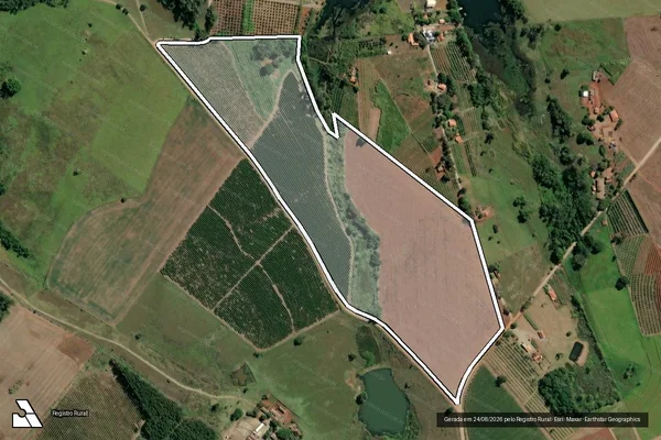 Imagem de satélite de FAZENDA PALMEIRINHA - GLEBA B em Carlópolis - PR
