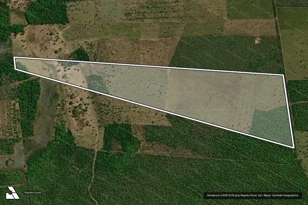 Imagem de satélite de Lote 27, do PA Loroty - Parcela 1 em Lagoa da Confusão - TO