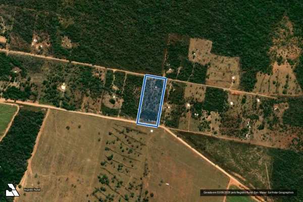 Imagem de satélite de Fazenda Rio Verde e Três Barras, LD. Alegre e Sucurizinho - Gleba 24 em Mineiros - GO