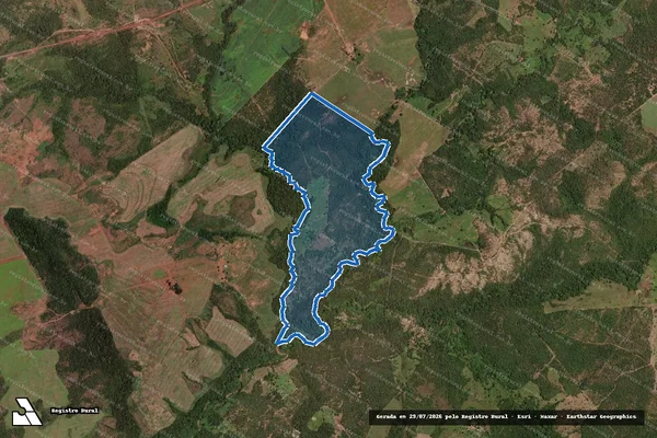 Imagem de satélite de LOTE N° 19, DO LOTEAMENTO MARGEM DIREITA DO RIBEIRÃO FORMIGA - PARTE A em Silvanópolis - TO