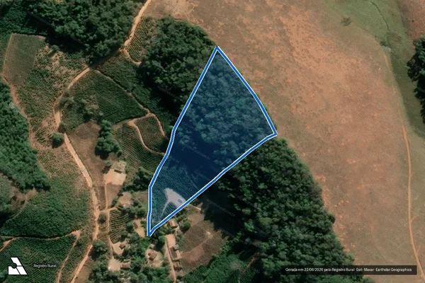Imagem de satélite de CÓRREGO BOM JARDIM - Parcela 1 em Vermelho Novo - MG
