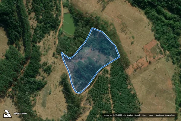 Imagem de satélite de Fazenda Canto dos Eucaliptos - Área-B 09 em Taubaté - SP