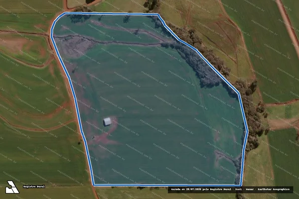 Imagem de satélite de Propriedade de Protasio Maldaner - Floresta - PARCELA 02 em Selbach - RS