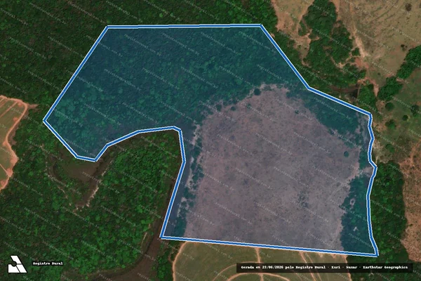 Imagem de satélite de FAZENDA MIMOSO - Desmembramento em Serranópolis - GO