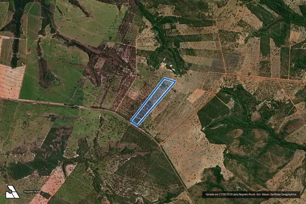 Imagem de satélite de LOTE 05 - P.A. SERRA VERDE / Parte 1