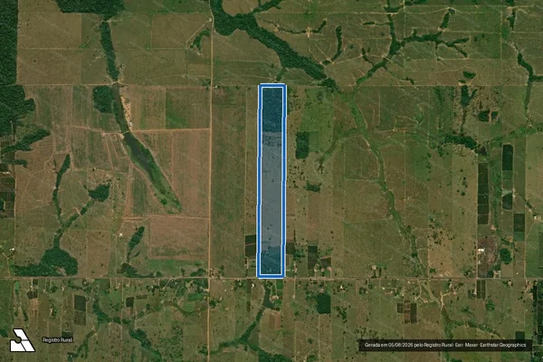 Imagem de satélite de SITIO SANTO AGOSTINHO - Parte 1 em São Miguel do Guaporé - RO