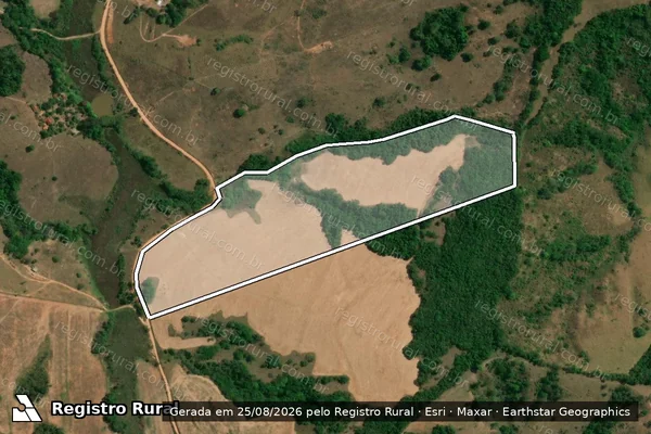 Imagem de satélite de Fazenda Mãe Maria - PARCELA 1 em Bom Sucesso - MG
