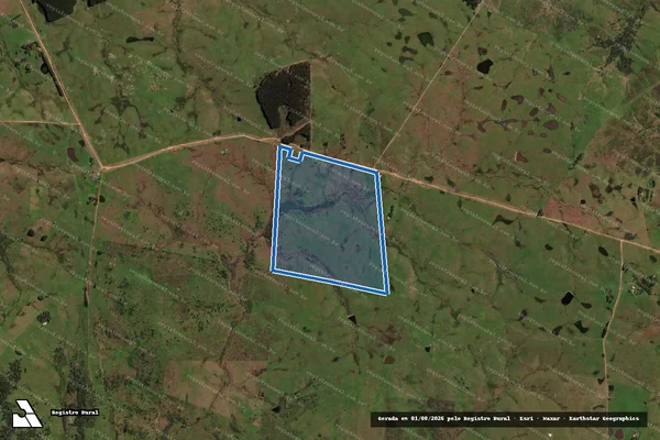 Imagem de satélite de Campo do Cirlei - I em Lavras do Sul - RS
